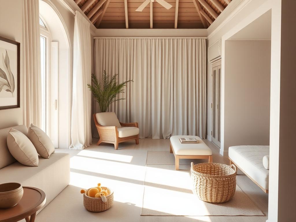 Luxury resort suite interior